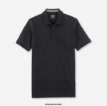 OLYMP oblačila 2DD6J2074 casual modern fit, polo, črna