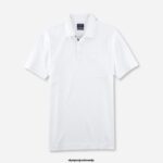 OLYMP oblačila 2DD6J2076 casual moderen kroj, polo, bela