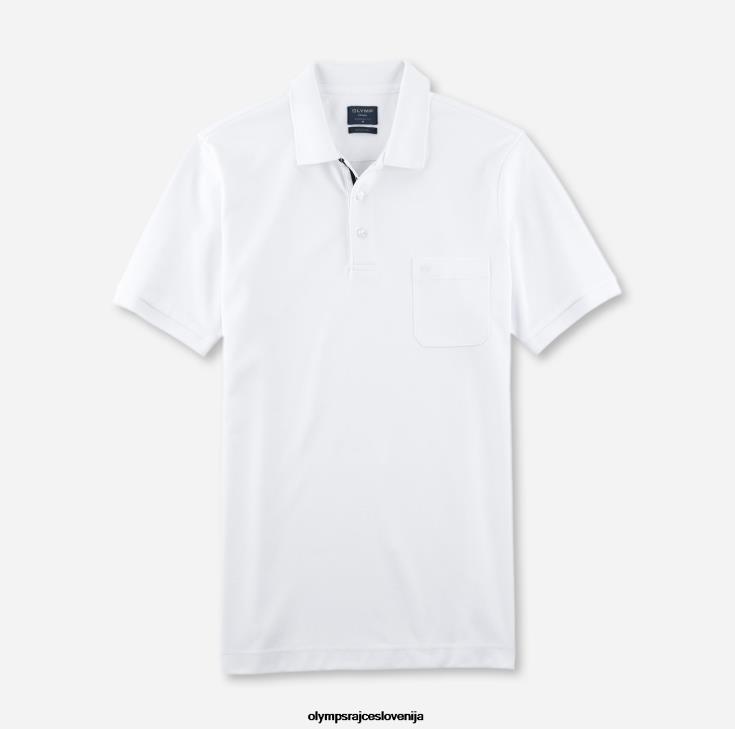 olymp_oblacila_2dd6j2076_casual_moderen_kroj_polo_bela.jpg OLYMP oblačila 2DD6J2076 casual moderen kroj, polo, bela - Image 1