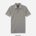 OLYMP oblačila 2DD6J2079 casual modern fit, polo, kaki