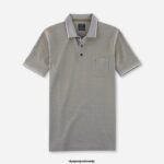 OLYMP oblačila 2DD6J2079 casual modern fit, polo, kaki