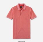 OLYMP oblačila 2DD6J2085 casual modern fit, polo, rust