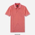 OLYMP oblačila 2DD6J2085 casual modern fit, polo, rust