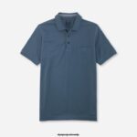 OLYMP oblačila 2DD6J2087 casual modern fit, polo, nürnberško modra