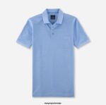 OLYMP oblačila 2DD6J2093 casual modern fit, polo, svetlo modra