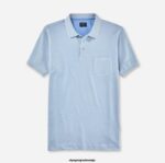 OLYMP oblačila 2DD6J2095 casual modern fit, polo, svetlo modra
