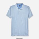 OLYMP oblačila 2DD6J2095 casual modern fit, polo, svetlo modra