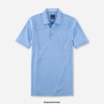 OLYMP oblačila 2DD6J2098 casual modern fit, polo, svetlo modra