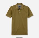 OLYMP oblačila 2DD6J2101 casual modern fit, polo, kaki