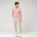 OLYMP oblačila 2DD6J2104 casual modern fit, polo, rdeča - Image 2
