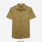 OLYMP oblačila 2DD6J2112 casual modern fit, polo, kaki