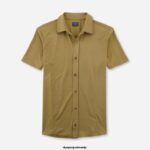 OLYMP oblačila 2DD6J2112 casual modern fit, polo, kaki