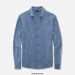 OLYMP oblačila 2DD6J2113 casual modern fit, polo, dimljeno modra