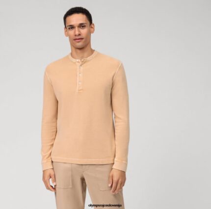 OLYMP oblačila 2DD6J2117 polo majica za prosti čas z dolgimi rokavi, naravna