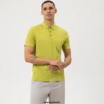 OLYMP oblačila 2DD6J2121 casual modern fit, polo, zelena