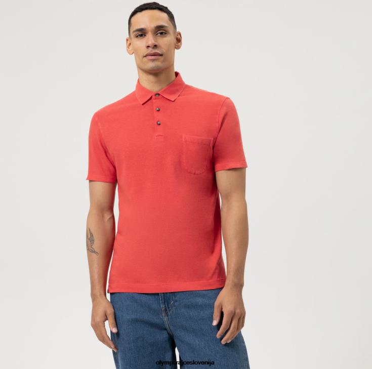olymp_oblacila_2dd6j2124_casual_modern_fit_polo_rdeca.jpg OLYMP oblačila 2DD6J2124 casual modern fit, polo, rdeča - Image 1