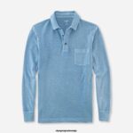 OLYMP oblačila 2DD6J2132 casual modern fit, polo, dimljeno modra