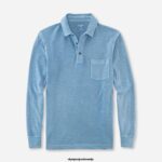 OLYMP oblačila 2DD6J2132 casual modern fit, polo, dimljeno modra