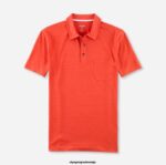 OLYMP oblačila 2DD6J2136 casual modern fit, polo, opečnato rdeča