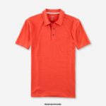 OLYMP oblačila 2DD6J2136 casual modern fit, polo, opečnato rdeča