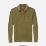 OLYMP oblačila 2DD6J2137 casual moderen kroj, polo, olivna