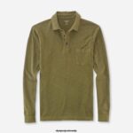 OLYMP oblačila 2DD6J2137 casual moderen kroj, polo, olivna