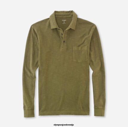 OLYMP oblačila 2DD6J2137 casual moderen kroj, polo, olivna