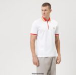OLYMP oblačila 2DD6J2138 casual moderen kroj, polo, bela