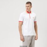 OLYMP oblačila 2DD6J2138 casual moderen kroj, polo, bela