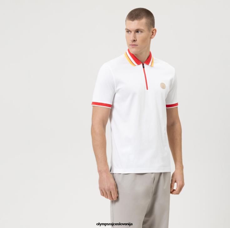 olymp_oblacila_2dd6j2138_casual_moderen_kroj_polo_bela.jpg OLYMP oblačila 2DD6J2138 casual moderen kroj, polo, bela - Image 1