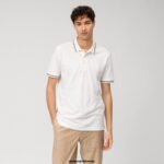 OLYMP oblačila 2DD6J2145 casual modern fit, polo, umazano bela
