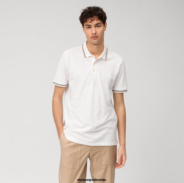 olymp_oblacila_2dd6j2145_casual_modern_fit_polo_umazano_bela.jpg OLYMP oblačila 2DD6J2145 casual modern fit, polo, umazano bela - Image 1