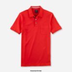 OLYMP oblačila 2DD6J2147 casual modern fit, polo, rust