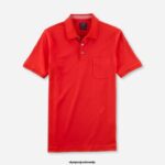OLYMP oblačila 2DD6J2147 casual modern fit, polo, rust