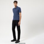 OLYMP oblačila 2DD6J2158 ležerno oprijeto telo pete stopnje, polo, indigo - Image 2