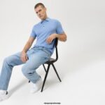 OLYMP oblačila 2DD6J2159 ležerno oprijeto telo pete stopnje, polo, ozon