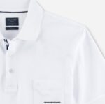 OLYMP oblačila 2DD6J2169 casual moderen kroj, polo, bela - Image 2