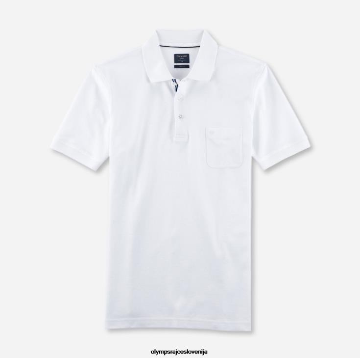 olymp_oblacila_2dd6j2169_casual_moderen_kroj_polo_bela.jpg OLYMP oblačila 2DD6J2169 casual moderen kroj, polo, bela - Image 1