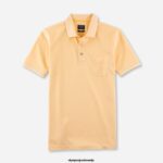 OLYMP oblačila 2DD6J2179 casual modern fit, polo, rumena