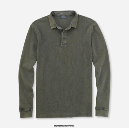 OLYMP oblačila 2DD6J2183 casual modern fit, polo, temno zelena