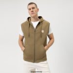 OLYMP oblačila 2DD6J2184 sweat modern fit, telovnik, kaki