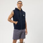 OLYMP oblačila 2DD6J2186 sweat moderen kroj, telovnik, marine