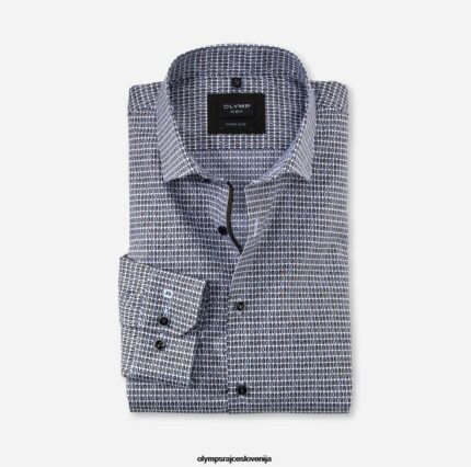 OLYMP oblačila 2DD6J218 št. six super slim, poslovna srajca, modern kent, rjava