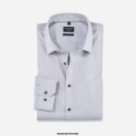 OLYMP oblačila 2DD6J221 št. six super slim, poslovna srajca, urban kent, taupe