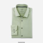 OLYMP oblačila 2DD6J228 št. six 24/7 super slim, poslovna srajca, modern kent, limeta