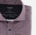 OLYMP oblačila 2DD6J242 št. six 24/7 super slim, poslovna srajca, kent, rdeče oranžna - Image 2