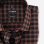 OLYMP oblačila 2DD6J245 št. six super slim, poslovna srajca, modern kent, rjava - Image 2