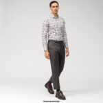 OLYMP oblačila 2DD6J247 št. six super slim, poslovna srajca, moderen kent, temno rdeča - Image 2