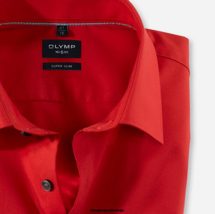 OLYMP oblačila 2DD6J268 št. six super slim, poslovna srajca, urban kent, rdeča - Image 2