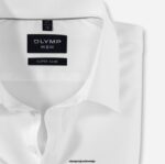 OLYMP oblačila 2DD6J277 št. six super slim, poslovna srajca, urban kent, bela - Image 2
